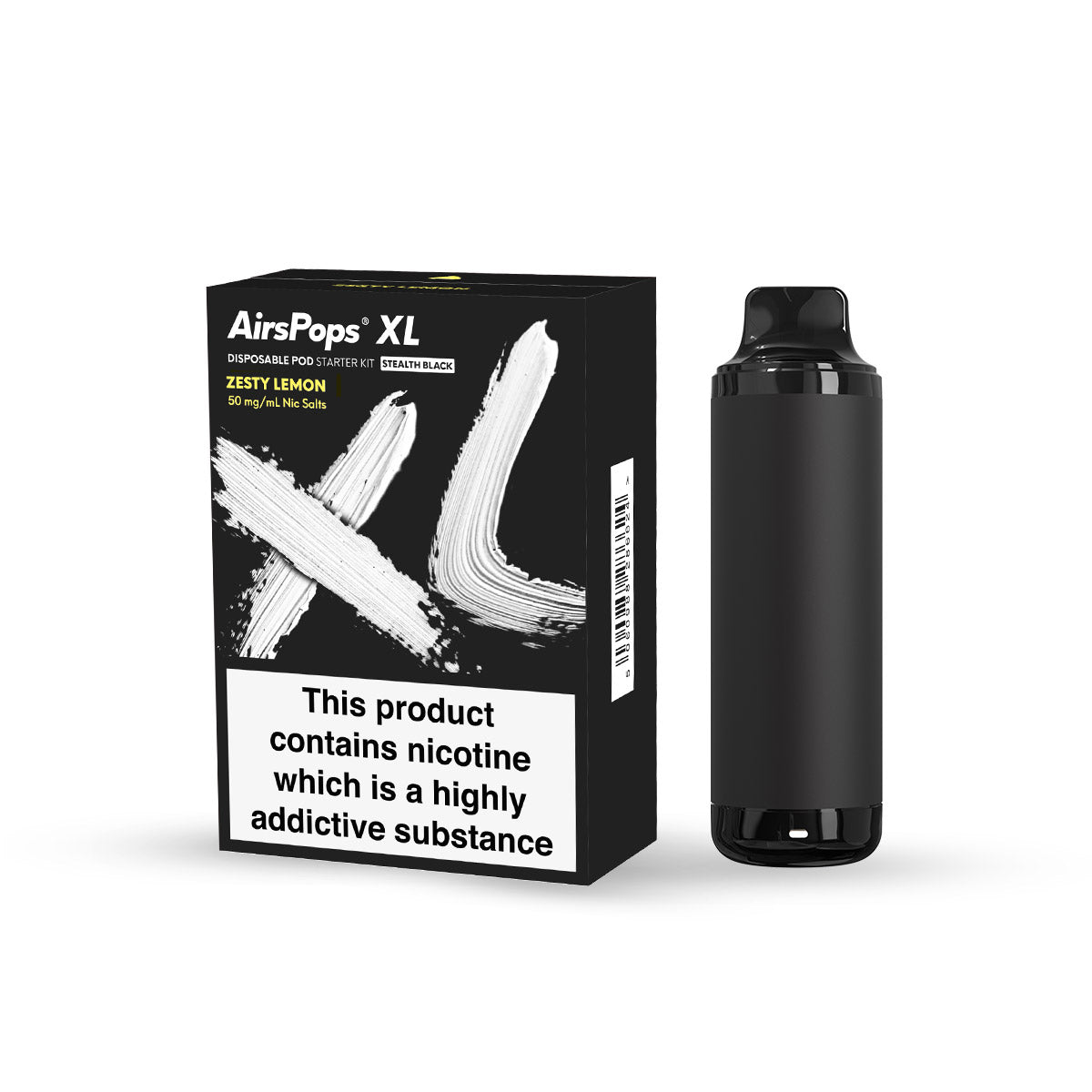 AirsPops XL product and packaging